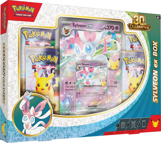 30th Celebration Pokémon ex Box—Sylveon ex & Greninja ex Forhåndsbestilling (MAX 1 PER PERS)